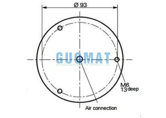 WBZ 140-E1 Δύο στρογγυλεμένα ελαστικά αέρας G3/8 Weforma Helper Springs Πνευματική