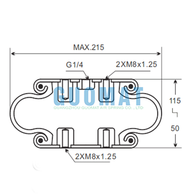 Guomat 1B6022 Μέρη συστήματος ανάρτησης SP 1 B 07 Αρσόσπιση αέρος-σόκ