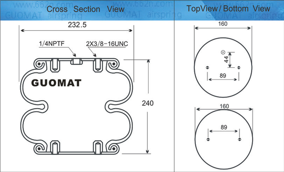 Συστήματα ανάρτησης Contitech Rubber Air Spring FD200-25 Cross Firestone