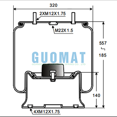 W01-M58-6338 Firestone Air Bellow 1T19L-7 1R14-730 Goodyear Truck Αεροεξάρτηση