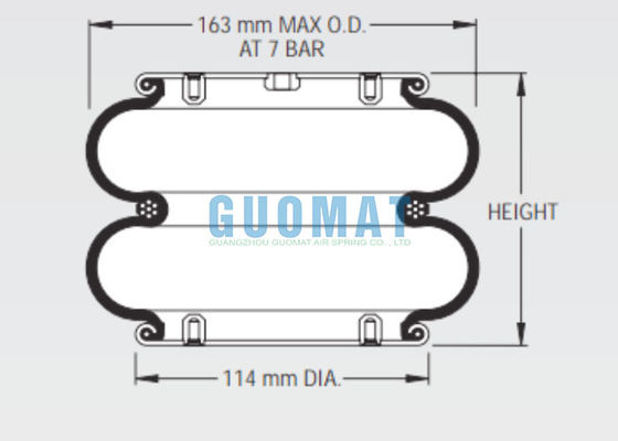 W01-358-0030 Firestone Βιομηχανικά καλούπια Actuator 25 Στυλ Ρουχούχια ατμογεννήτρια για ανελκυστήρες ψαλίδι