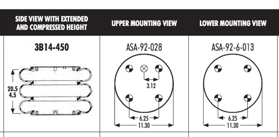 556-33-8-335 φυσητήρες ανοίξεων αέρα 3B14-450 για Automann ABSP3B32RA-7845