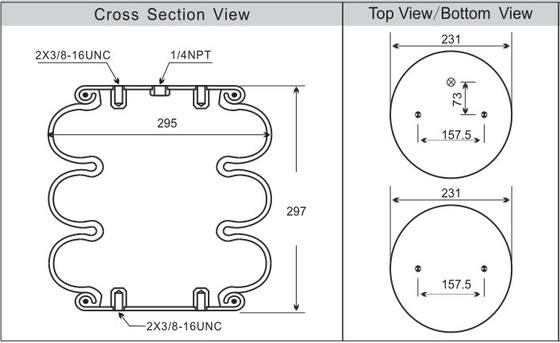 W01-358-8010 βιομηχανικός ενεργοποιητής 1/4NPT φυσητήρων ανοίξεων αέρα αναστολής