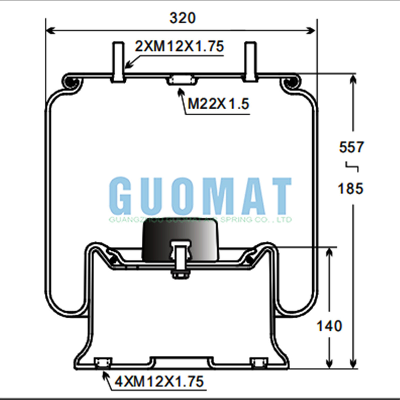 W01-M58-6338 Firestone Air Bellow 1T19L-7 1R14-730 Goodyear Truck Αεροεξάρτηση
