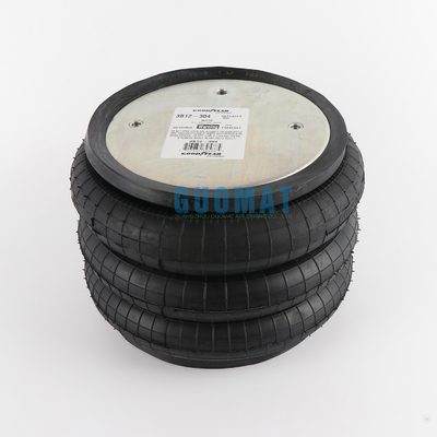Τμήματα αυτοκινήτων 3B12-304 Goodyear Air Spring Cross W01-358-8013 Air Spring Τριπλό Συμπλεγμένο Αεροβάσκελο FT330-29 Ci 1/4 NPT