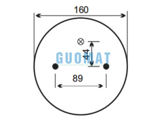 Διπλή στρογγυλεμένη ατμοσφαιρική άνοιξη 2B9-253 Goodyear W01-358-6945 Firestone Air Suspension