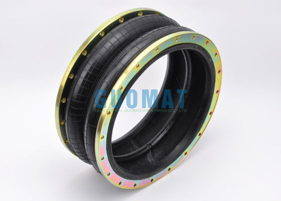 2H520217 Ελαστικά Αερόσακοι M10 Σπείρωμα Βίδας Διπλού Κυματοειδούς Ελατηρίου Αέρος με Δακτύλιο Φλάντζας