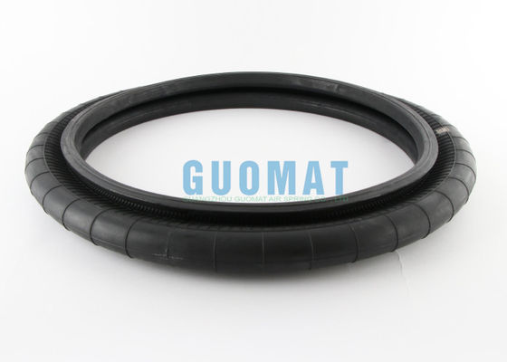 FS 1710-12 RS Contitech Μονή στρογγυλοποιημένη ατμοσφαιρική εκτόξευση 45mm Bolts Flange Air Spring με δαχτυλίδια χάντρες