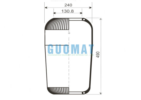 713N Contitech Bus Air Spring 9066 Goodyear Καουτσούκ Αεροσκόπια Αντικατάσταση Προμηθευτής