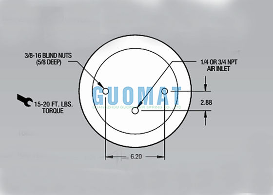 W01-358-9030 Εξαρτήματα αερόσακου ανάρτησης τρέιλερ 1T15M-0 Ελατήριο αέρα βαρέως τύπου