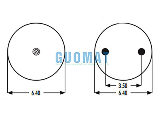 2Β9-230 Goodyear Air Spring Replacement 578-92-3-202 Βιομηχανικά ελαστικά αέρας