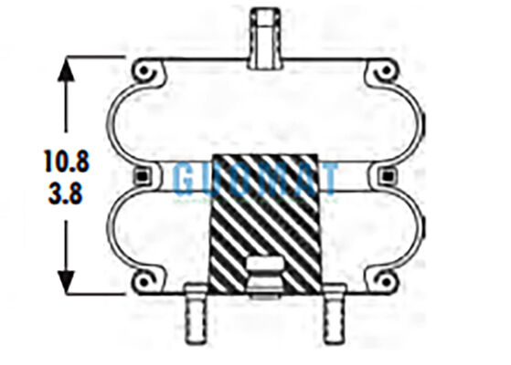 2Β9-230 Goodyear Air Spring Replacement 578-92-3-202 Βιομηχανικά ελαστικά αέρας
