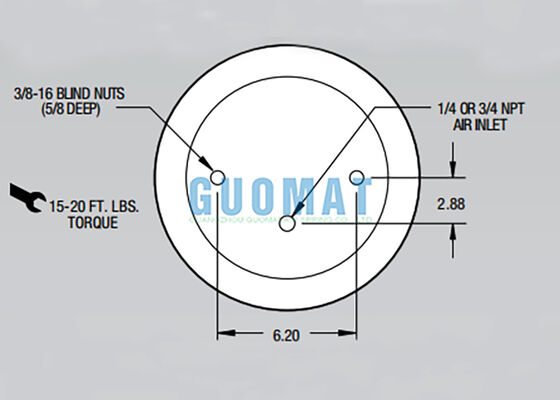 Αερόφουσκα ανάρτησης Firestone Rolling Lobe W01-358-9053 1T15M-2 για φορτηγά
