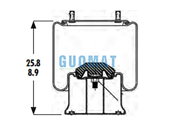 1R14-201 Ελατήριο αέρος Goodyear Heavy Duty Truck 566-28-3-020 Σύστημα αερανάρτησης
