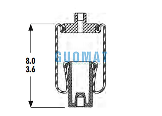 1S3-011 Goodyear Cab Air Spring W02-358-4001 Firestone Απορροφητής κρούσης αέρα