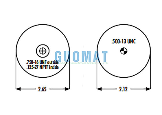 1S4-008 Goodyear Cab Air Spring Shock Absorber W02-358-7010 Firestone Αεροεξάρτηση