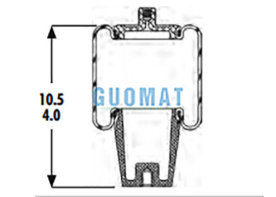 1S4-008 Goodyear Cab Air Spring Shock Absorber W02-358-7010 Firestone Αεροεξάρτηση