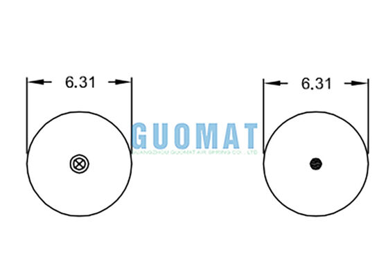 Φυσικό καουτσούκ W01-358-6897 Firestone Διπλό κυματοειδές ελατήριο αέρα AS-0058 Watson & Chalin