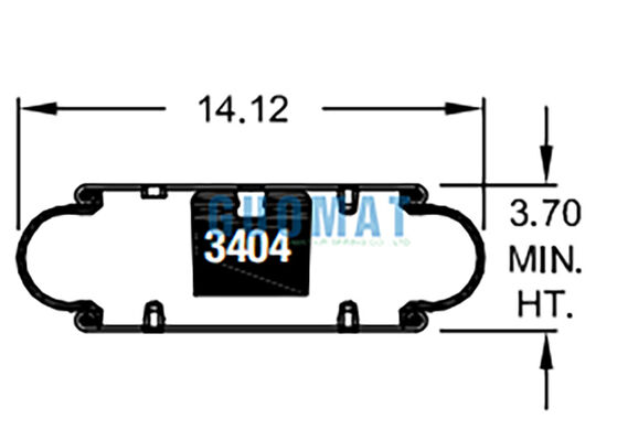 W01-358-7105 Firestone Rubber Air Shock 113 Στυλ Βιομηχανική απομόνωση από δονήσεις αερόσακος