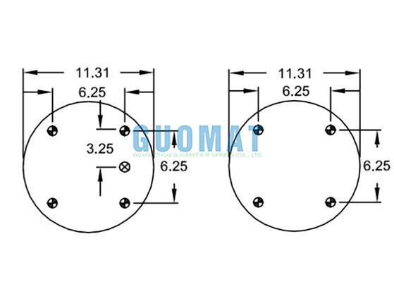 W01-358-7105 Firestone Rubber Air Shock 113 Στυλ Βιομηχανική απομόνωση από δονήσεις αερόσακος