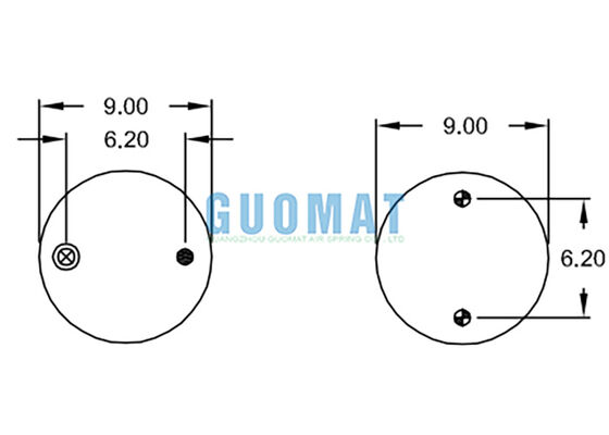 Φωτιά από καουτσούκ αερόλυμα W01-358-7996 Τριπλό σπασμένο τύπου απορροφητή
