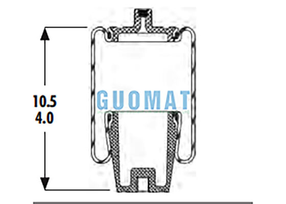 1S4-056 Goodyear Αντικατάσταση αεριούχου ελαστικού με αναστολή W023587040 Firestone Cab Airbag