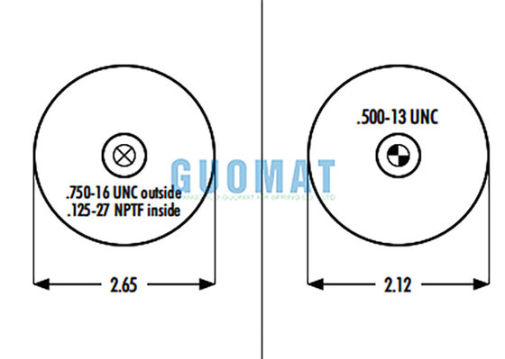 1S4.5-107 ASC-08-7-194 Goodyear Air Bag Ανάρτηση W023587080 Firestone Air Spring Για Φορτηγό & Τρέιλερ