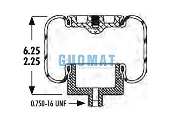 Αερομεταλλεύσεις καμπίνας φορτηγού 1S5-010 Goodyear Πιστόν ASC-08-7-139 Εναλλακτικός αερόσακος