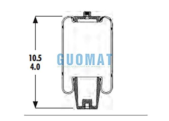 1S5-038 Goodyear Cab Suspension Air Spring ASC-08-7-194 Piston Rubber Air Bag For Commercial Trucks