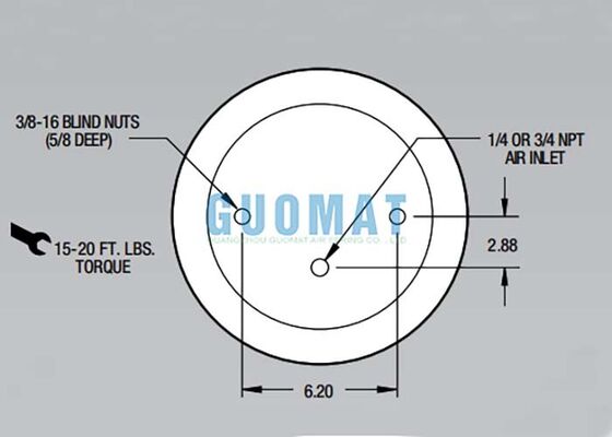 1T15M-2 Firestone Style Air Shock W01-358-9042 Επενδύσεις αέρα για την απορρόφηση των κρούσεων