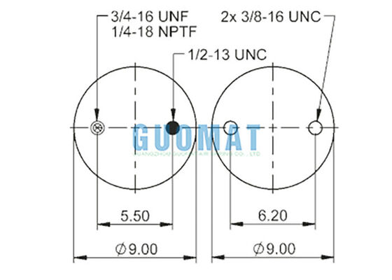 FS 330-11 467 Contitech Ελαστικές Αερόσφαιρες 64594 Αερανάρτηση Μονής Σπείρας Με Βίδες