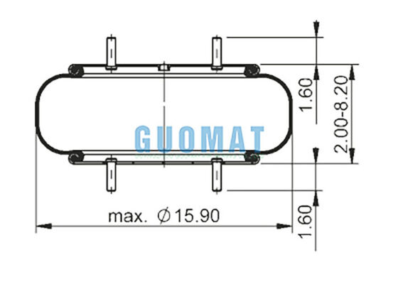 FS 530-14 339 Contitech Ελατήριο Αέρα Ανάρτησης 1B14-358 Goodyear Αεροθάλαμος Απομονωτής Δονήσεων
