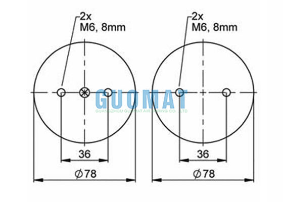 FD 22-4 DI CR Contitech Βιομηχανικό ελαστικό ελαστικό EB-80-45 FESTO κυλίνδρος Bellows