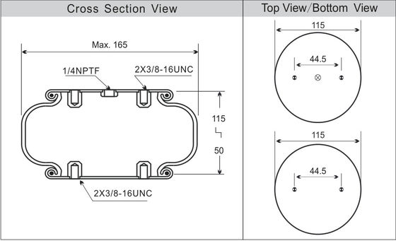 Ανθεκτική λαστιχένια ενιαία ελικοειδής άνοιξη W01-358-7731 φυσητήρων αέρα Airstroke
