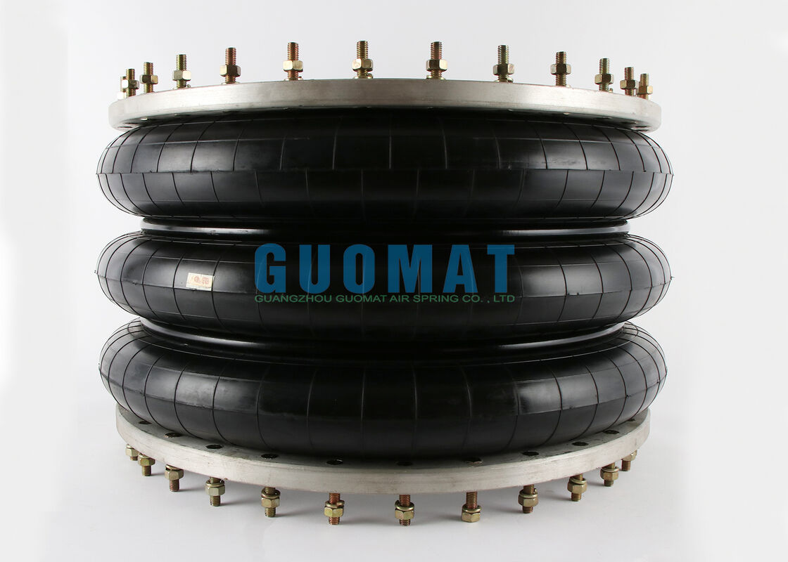 W01-358-9603 Ελατήριο αέρα φλάντζας Firestone 348-3 Style Triple Convoluted Industrial Air Shock