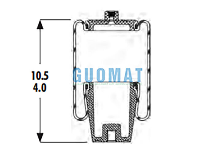 1S4-044 Goodyear Heavy Duty Suspension Air Spring ASC-08-7-194 Πνευματικές κυψέλες για καμπίνα φορτηγών