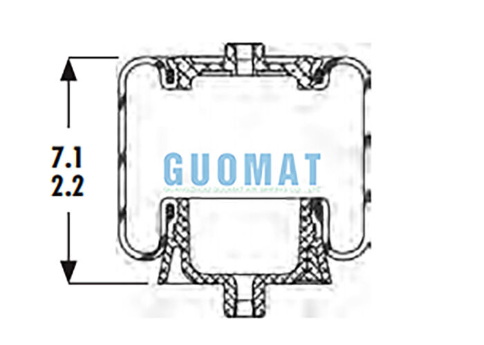 1S4-067 Καμπίνα Air Spring Goodyear ASC-08-7-137 Αντικατάσταση αερόσακων ανάρτησης φορτηγών