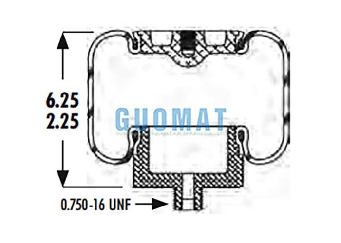 Αερομεταλλεύσεις καμπίνας φορτηγού 1S5-010 Goodyear Πιστόν ASC-08-7-139 Εναλλακτικός αερόσακος