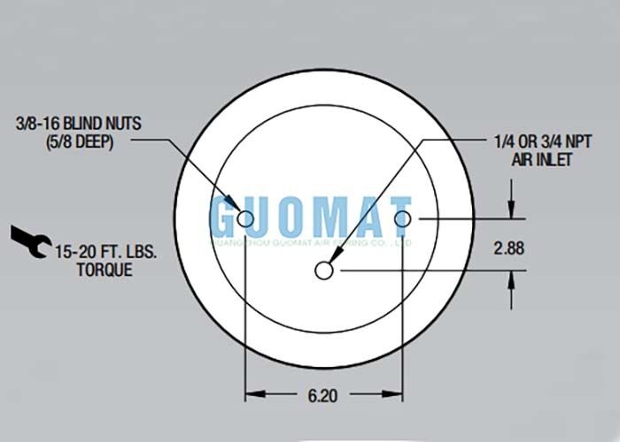 1T15M-2 Firestone Style Air Shock W01-358-9042 Επενδύσεις αέρα για την απορρόφηση των κρούσεων