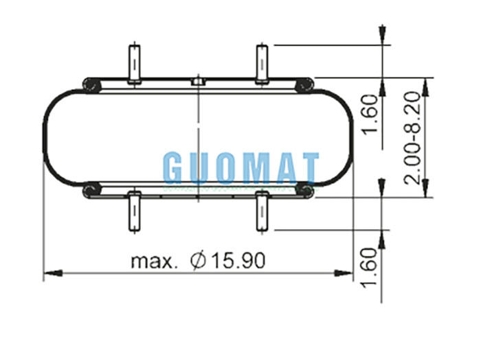 FS 530-14 339 Contitech Ελατήριο Αέρα Ανάρτησης 1B14-358 Goodyear Αεροθάλαμος Απομονωτής Δονήσεων